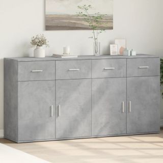 puhvetkapid 2 tk, betoonhall, 79 x 38 x 80 cm, tehispuit