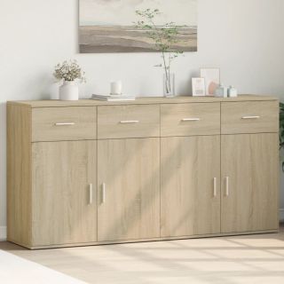 puhvetkapid 2 tk, Sonoma tamm, 79 x 38 x 80 cm, tehispuit