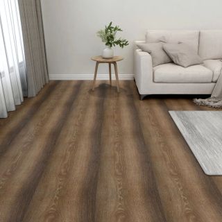 iseliimuvad põrandaplaadid 55 tk, PVC, 5,11 m², pruun