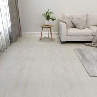 iseliimuvad põrandaplaadid, 55 tk, PVC, 5,11 m², kreemjas
