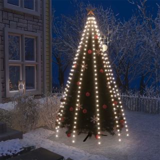 Елочные огни, сетка, 300 светодиодов, холодный белый свет, 300 см