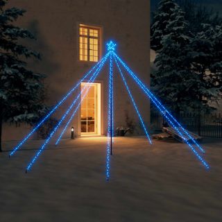 LED-jõulupuu, tuppa/õue, 576 LEDi, sinine, 3,6 m