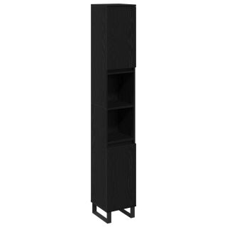 Vannitoakapid Must Tamme 30x30x190 cm Tehispuit