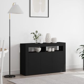 Kapp Must Töödeldud Puit 116 x 30 x 75 cm Kapp Ristkülikuline