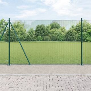 keermestatud metallaiaga 13 pinnaga postid Roheline 1.4x50 m teras