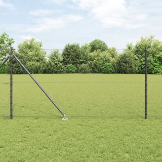 heksagonaalne aiapuur 13 terasest küünte postidega 1x25 m galvaniseeritud