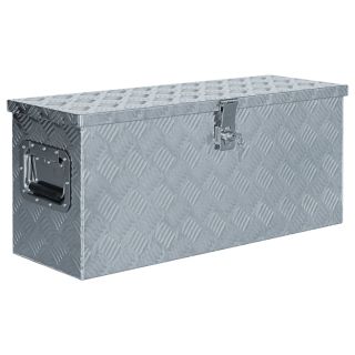 алюминиевая коробка 76,5 x 26,5 x 33 см, серебристая