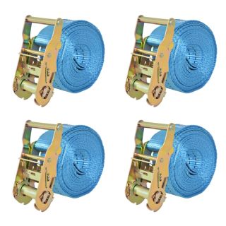pingutitega koormarihmad 4 tk 2 tonni 6 m x 38 mm, sinine