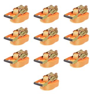 pingutitega koormarihmad 10 tk 2 tonni 8 m x 50 mm, oranž