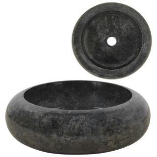 valamu 40 x 12 cm, marmor, must