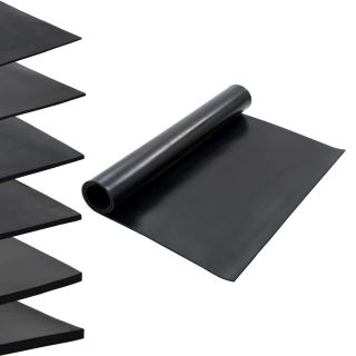 põrandamatt, libisemiskindlast kummist, 1,2 x 2 m, 8 mm, sile