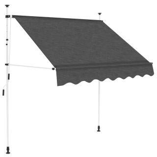 käsitsi kokkupandav varikatus, 150 cm, antratsiit