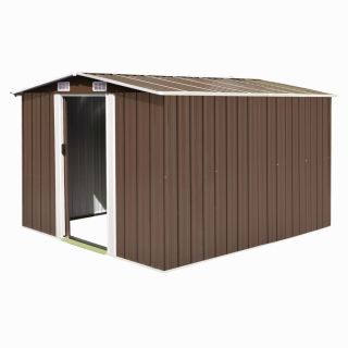Садовый сарай 257 x 298 x 178 см металлический, коричневый