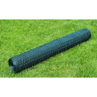 kanade traataed, PVC-kattega, 25x1 m, roheline