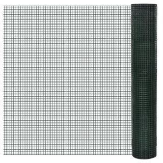 kanade traataed tsingutud PVC kattega 10 x 1 m, roheline