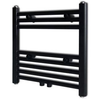 Keskkütte rätikukuivati vannituppa sirge 480 x 480 mm, must