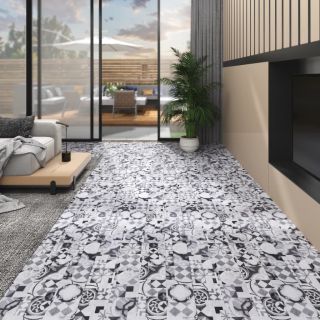 mitte iseliimuvad PVC-põrandaplaadid 5,26 m², 2 mm, hall muster