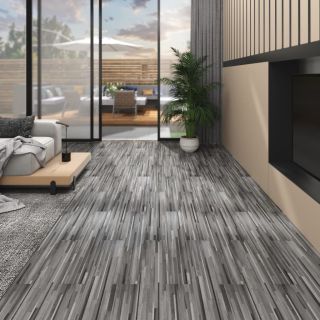PVC-st põrandaplaadid, 4,46 m² 3 mm, iseliimuv, triibuline hall
