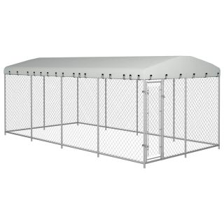 koeraaed katusega 7,6 x 3,8 x 2,3 m