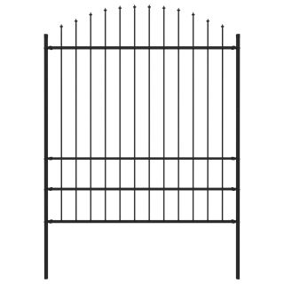 piirdeaed teravatipuline, teras, (1,75-2) x 1,7 m, must