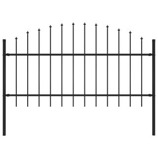 piirdeaed teravatipuline, teras, (1-1,25) x 1,7 m, must