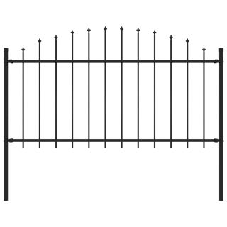 piirdeaed teravatipuline, teras, (1,25-1,5) x 1,7 m, must