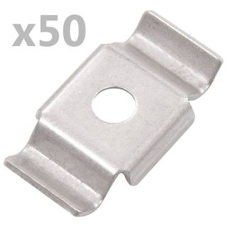 садовые хомуты 50 шт, нержавеющая сталь
