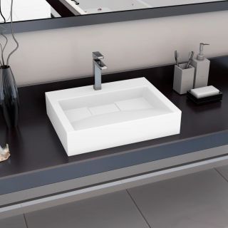 valamu 60x38x11 cm mineraalne valatud / marmor valatud valge