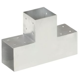 postiühendus T-kujuline, tsingitud metall, 101 x 101 mm