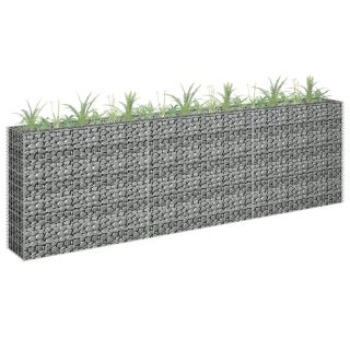 gabioon-taimelava, tsingitud teras, 270 x 30 x 90 cm