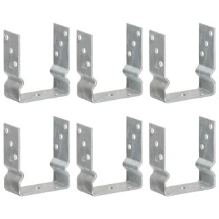 maavaiad 6 tk hõbedane 12 x 6 x 15 cm tsingitud teras
