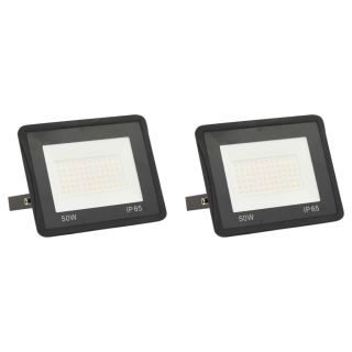 LED-prožektor 2 tk, 50 W, soe valge