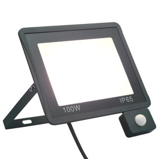 anduriga LED-prožektor 100 W, külm valge