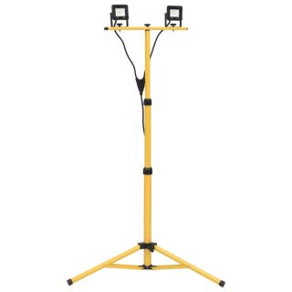 statiiviga LED prožektor, 2 x 10 W, külm valge
