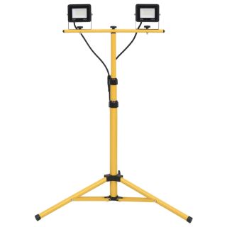 statiiviga LED prožektor, 2 x 20 W, külm valge