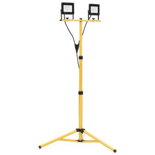 statiiviga LED prožektor, 2 x 20 W, soe valge