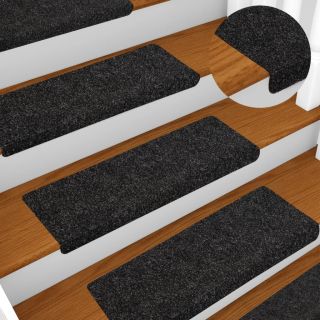Коврики для лестницы 5 шт., черные, 65x21x4 см aastehnika