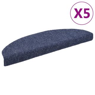 самоклеящийся коврик для лестницы, 5 шт., синий, 65 x 21 x 4 см, петлевая техника