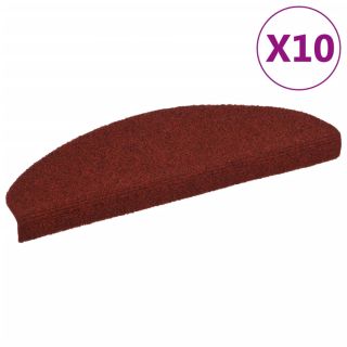 самоклеящийся коврик для лестницы, 10 шт., красный, 65 x 21 x 4 см, петлевая техника