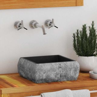 valamu, must, 30x30x13 cm, marmor