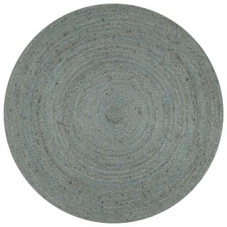 käsitsi valmistatud džuutvaip, ümmargune, 90 cm, oliiviroheline