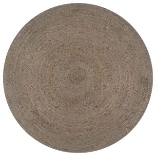 käsitsi valmistatud džuutvaip, ümmargune, 120 cm, hall