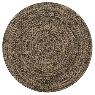 käsitsi valmistatud džuutvaip must ja naturaalne, 150 cm