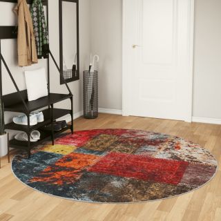 vaip, pestav, mitmevärviline, Ø200 cm, libisemiskindel