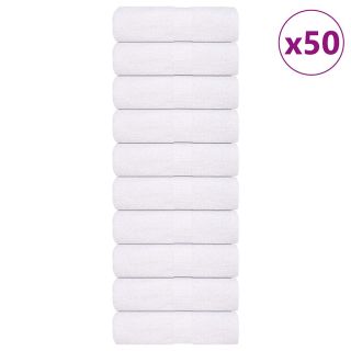 külalisterätikud 50 tk, valge, 30x50 cm, 360 gsm, 100% puuvill