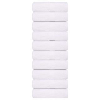 seebirätikud 10 tk, valge, 30x30 cm, 360 gsm, 100% puuvill