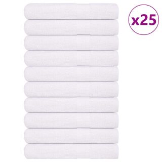 rätikud 25 tk, valge, 100x200 cm, 360 gsm, 100% puuvill