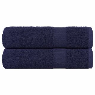 saunalinad 2 tk, tumesinine, 100x150 cm, 360 gsm, 100% puuvill