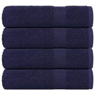 saunalinad 4 tk, tumesinine, 100x150 cm, 360 gsm, 100% puuvill