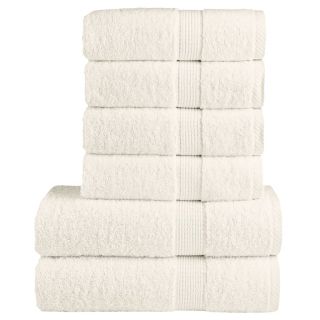 6-osaline rätikute komplekt SOLUND, kreemjas, 600 gsm